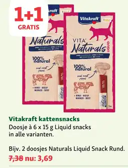 Maxi Zoo Vitakraft kattensnacks aanbieding