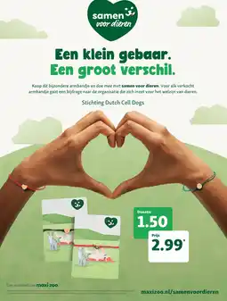 Maxi Zoo samen voor dieren aanbieding
