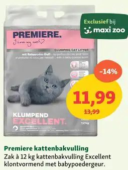 Maxi Zoo Premiere kattenbakvulling aanbieding