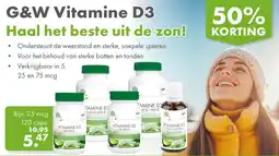 Gezond & Wel G&W Vitamine D3 aanbieding
