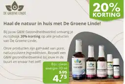 Gezond & Wel DE GROENE LINDE aanbieding