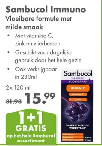 Gezond & Wel Sambucol Immuno aanbieding