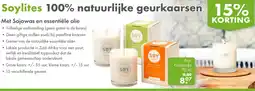 Gezond & Wel Soylites 100% natuurliike geurkaarsen aanbieding