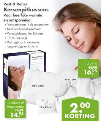 Gezond & Wel Rest & Relax Kersenpitkussens aanbieding