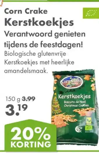 Gezond & Wel Corn Crake Kerstkoekjes aanbieding