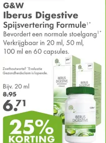 Gezond & Wel G&W Iberus Digestive aanbieding