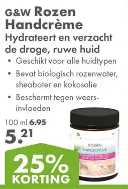 Gezond & Wel G&W Rozen Handcrème aanbieding