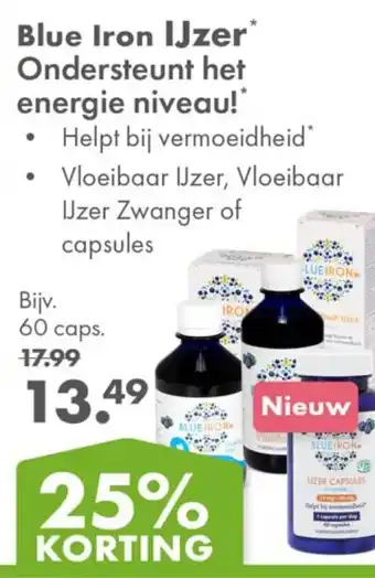 Gezond & Wel Blue Iron IJzer aanbieding