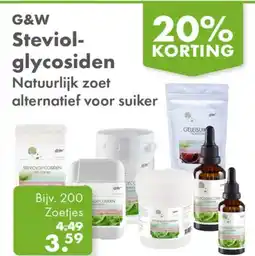Gezond & Wel G&W Steviol- glycosiden aanbieding