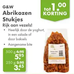 Gezond & Wel G&W Abrikozen Stukjes aanbieding