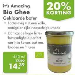 Gezond & Wel it's Amazing Bio Ghee Geklaarde boter aanbieding