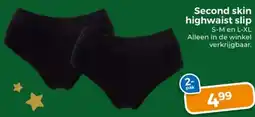 Trekpleister Second skin highwaist slip aanbieding