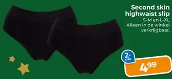 Trekpleister Second skin highwaist slip aanbieding