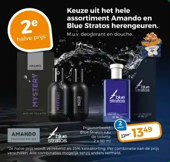 Trekpleister Keuze uit het hele assortiment Amando en Blue Stratos herengeuren. aanbieding