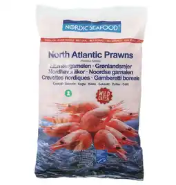 Joybuy Nordic Seafood MSC North Atlantic Prawns shell-on cooked Pandalus 1kg (net 800g) aanbieding