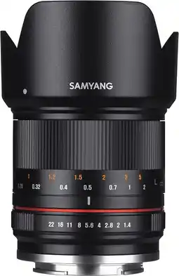 Amazon SAMYANG 1223110101 lens 21 mm F1.4, Fuji X, zwart aanbieding