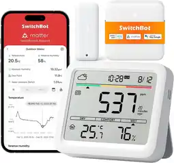 Amazon SwitchBot Meter Pro Kit (CO2 Detector Matter Combo) aanbieding