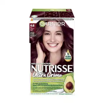 Wehkamp Garnier Nutrisse Ultra Crème haarkleuring - 4.6 Diep Rood Middenbruin aanbieding