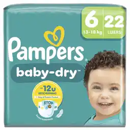 Kruidvat Pampers Baby-Dry Maat 6 Luiers aanbieding