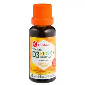 Kruidvat Kruidvat Vitamine D3 Druppels voor Kinderen aanbieding