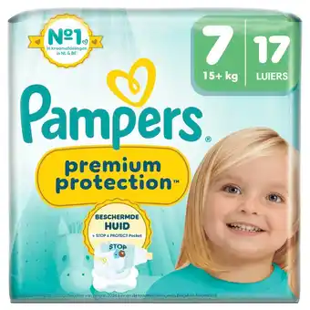 Kruidvat Pampers Premium Protection Maat 7 Luiers aanbieding