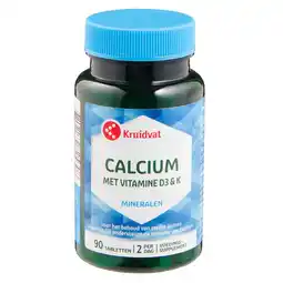 Kruidvat Kruidvat Calcium met Vitamine D & K Tabletten aanbieding