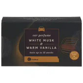 Kruidvat Kruidvat White Musk & Warm Vanilla Autoparfum aanbieding