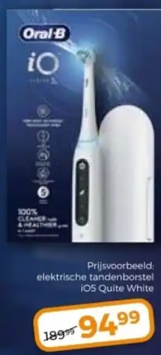 Trekpleister Oral-B elektrische tandenborstel i05 Quite White aanbieding