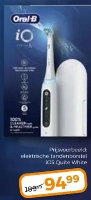 Trekpleister Oral-B elektrische tandenborstel i05 Quite White aanbieding