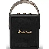 Amazon Marshall Stockwell II Draagbare Luidspreker, Zwart en Messing aanbieding