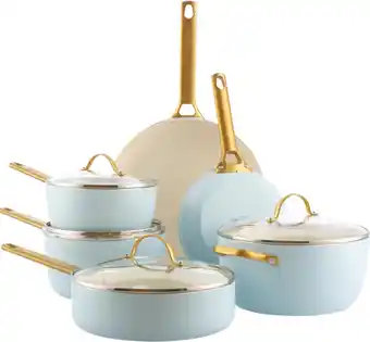 Coolblue GreenPan Padova Reserve Pannenset 10-delig Light Blue aanbieding