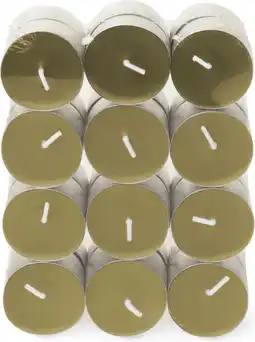 Intratuin Spaas geurkaars Essential collection Romantic Reflections groen 4,5 uur D 3,9 H 1,6 cm 24 stuks aanbieding