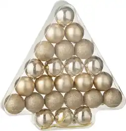 Intratuin J-Line kerstbal crème D 4 cm 24 stuks aanbieding