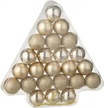 Intratuin J-Line kerstbal crème D 4 cm 24 stuks aanbieding