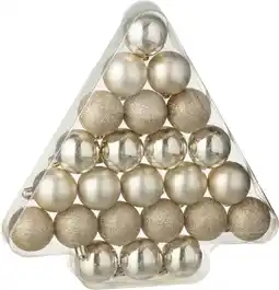 Intratuin J-Line kerstbal beige D 4 cm 24 stuks aanbieding