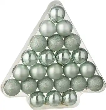 Intratuin J-Line kerstbal muntgroen D 4 cm 24 stuks aanbieding