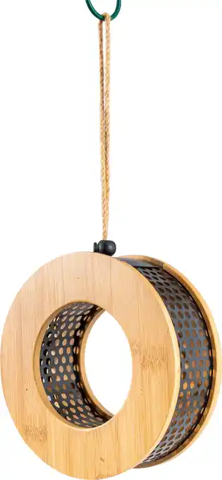 Intratuin CJ Wildlife vogelvoederhuisje Kyoto naturel D 18,5 H 6,8 cm aanbieding