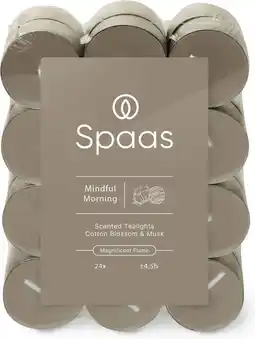Intratuin Spaas geurkaars Essential collection Mindful Morning taupe 4,5 uur D 3,5 H 1,6 cm 24 stuks aanbieding