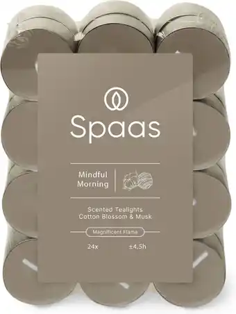 Intratuin Spaas geurkaars Essential collection Mindful Morning taupe 4,5 uur D 3,5 H 1,6 cm 24 stuks aanbieding