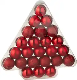 Intratuin J-Line kerstbal rood D 4 cm 24 stuks aanbieding