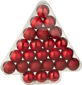 Intratuin J-Line kerstbal rood D 4 cm 24 stuks aanbieding