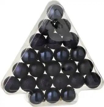 Intratuin J-Line kerstbal blauw D 4 cm 24 stuks aanbieding