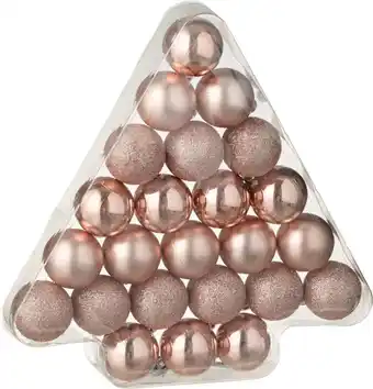 Intratuin J-Line kerstbal roze D 4 cm 24 stuks aanbieding