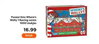 The Read Shop Puzzel Xms Where's Wally 1 Racing santa 1000 stukjes aanbieding