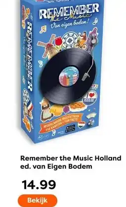 The Read Shop Remember the Music Holland ed. van Eigen Bodem aanbieding