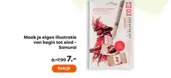The Read Shop Maak je eigen illustratie van begin tot eind - Samurai aanbieding