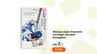 The Read Shop Maak je eigen illustratie van begin tot eind - Kanagawa aanbieding