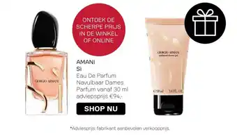 Pour Vous GIORGIO ARMANI Sì aanbieding