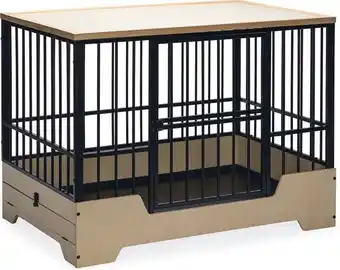 Intratuin Designed by Lotte hondenbench Quirine zwart XL 92 x 62 x 76 cm aanbieding