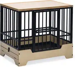 Intratuin Designed by Lotte hondenbench Quirine zwart M 81 x 57 x 71 cm aanbieding